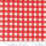 Willows Farm Farm House Gingham Barn Red Yardage 56108-21 by Deb Strain for Moda Fabric Sold in 1/2 yard increments cut continuously
