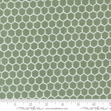 Willows Farm Chickenwire Yardage Sage 56106-29 by Deb Strain for Moda Fabric Sold in 1/2 yard increments cut continuously