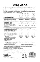 Drop Zone Pouches Pattern Paper Only PBA307 Pattern by Annie