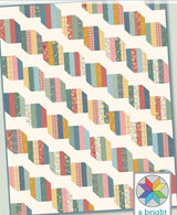 Runway Quilt Pattern AKBC350 Printed Pattern Only by A Bright Corner Quilts - Baby, Crib, Lap, Throw, Twin, Queen and King - 7 Quilt Sizes