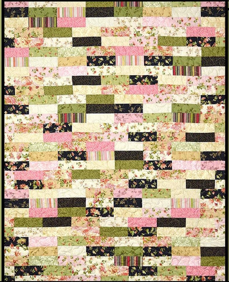 Tiffany Quilt Pattern Card by Villa Rosa Designs finished size 48" x 60"