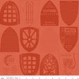 Press On Iron Plates Red C15257-Red by J. Wecker Frisch for Riley Blake Sold in 1/2 yard Increments