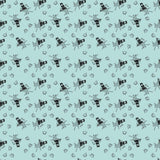 Press On Press On Girl Aqua C15260-Aqua by J. Wecker Frisch for Riley Blake Sold in 1/2 yard Increments