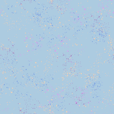 a blue sky filled with lots of tiny stars