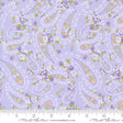 a purple and yellow paisley print fabric
