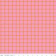a pink and orange checkered fabric