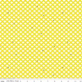 100 Aker Woods Honey Hex Yellow Yardage C15715-yellow Sold in 1/2 yard increments cut continuously