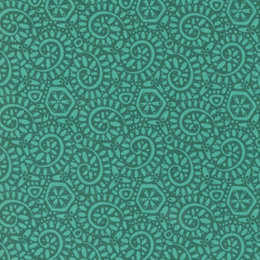 a green background with a pattern on it