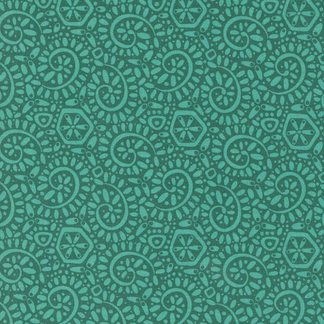 a green background with a pattern on it