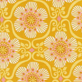 Tango Barcelona Tumeric Yardage 27334-18 by Kate Spain Sold in 1/2 yard increments cut continuously