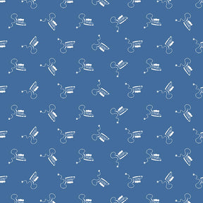 Press On Mini Irons Denim C15261-Denim by J. Wecker Frisch for Riley Blake Sold in 1/2 yard Increments