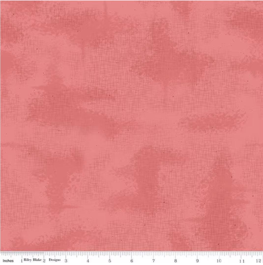 Shabby Coral C605-Coral by Lori Holt for Riley Blake 1/2 yard increments