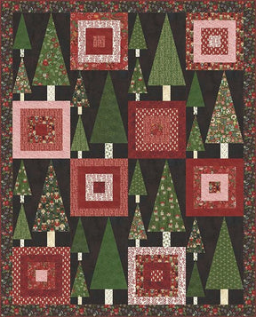 Trees and Tops Quilt Printed Quilt Pattern - PAT007 by Basicgrey Printed Pattern ONLY Finished Size 66" x 82"