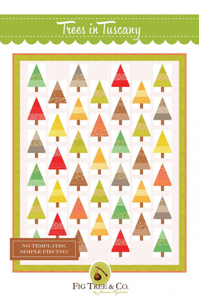 Trees in Tuscany Printed Pattern by Fig Tree Quilts FTQ2003