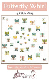 Butterfly Whirl Quilt Pattern by Melissa Corry HQ137 for Happy Quilting 84 x 84