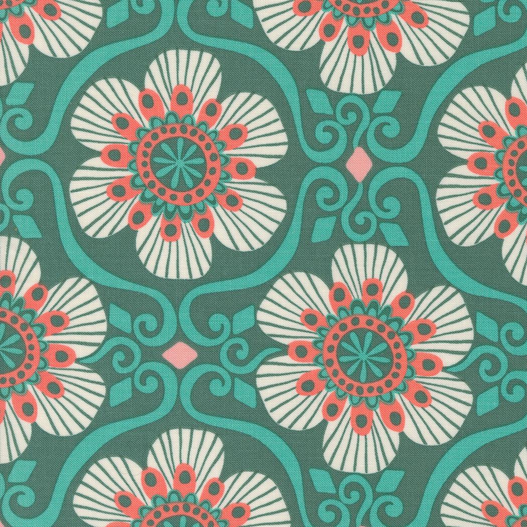 Tango Barcelona Basil Yardage 27334-21 by Kate Spain Sold in 1/2 yard increments cut continuously