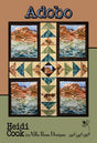 Adobo Quilt Pattern Card by Heidi Cook for Villa Rosa Designs finished size 50" x 60"