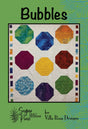 Bubbles Quilt Pattern Card by Sugar Pine Quilt Designs for Villa Rosa Designs finished size 63"x69"