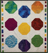 Bubbles Quilt Pattern Card by Sugar Pine Quilt Designs for Villa Rosa Designs finished size 63"x69"