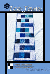 Ice Jam Quilt Pattern Card by Tricia Lynn Maloney Orphan Quilt Designs for Villa Rosa Designs finished size 18" x 54"
