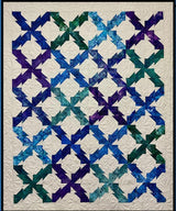 Lucille Quilt Pattern Card for Villa Rosa Designs finished size 56" x 68"