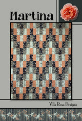 Martina Quilt Pattern Card for Villa Rosa Designs finished size 57" x 72"