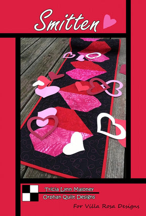Smitten Table runner Quilt 13In X 49In Using 10In Squares