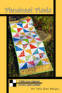 Pinwheel Picnic Quilt Pattern Card by Tricia Lynn Maloney Orphan Quilt Designs for Villa Rosa Designs finished size 16" x 48" 5" charm