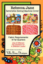 Rebecca Jane Reversible Sewing Machine Cover Printed Pattern for Villa Rosa Designs