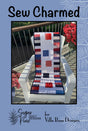 Sew Charmed Pattern Card by Sugar Pine Quilt Designs for Villa Rosa Designs finished size 19"x48"