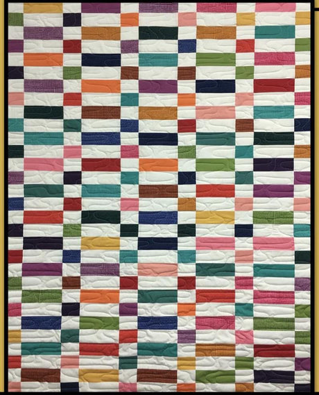 Striped Delight Printed Pattern for Villa Rosa Designs Size 48" x 60"