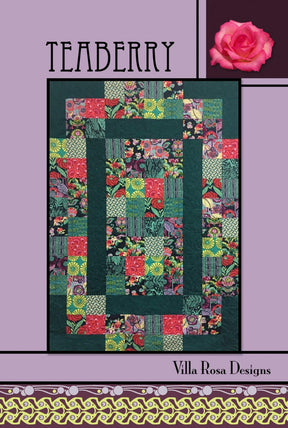 Teaberry Printed Pattern for Villa Rosa Designs Size 45" x 63"