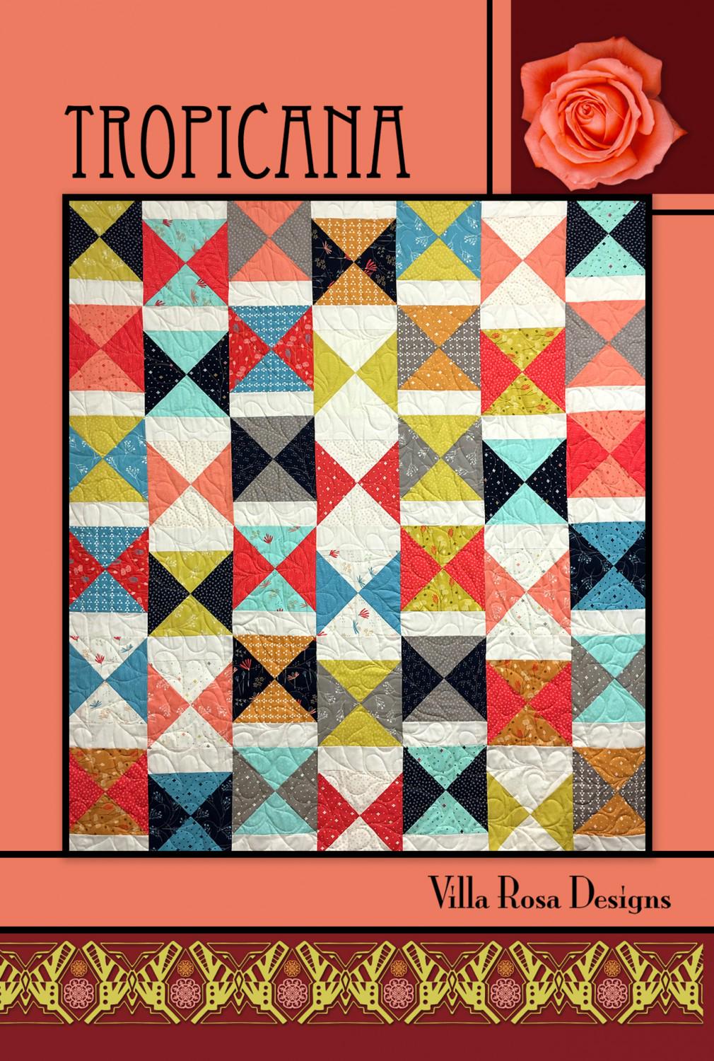 Tropicana Printed Pattern for Villa Rosa Designs Size 61" x 68"