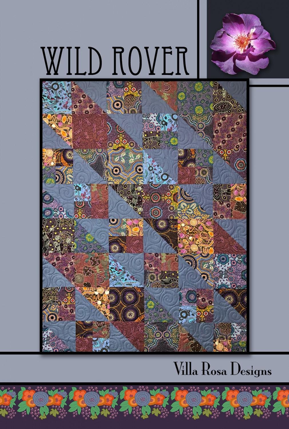 Wild Rover Printed Pattern for Villa Rosa Designs Size 54" x 72"