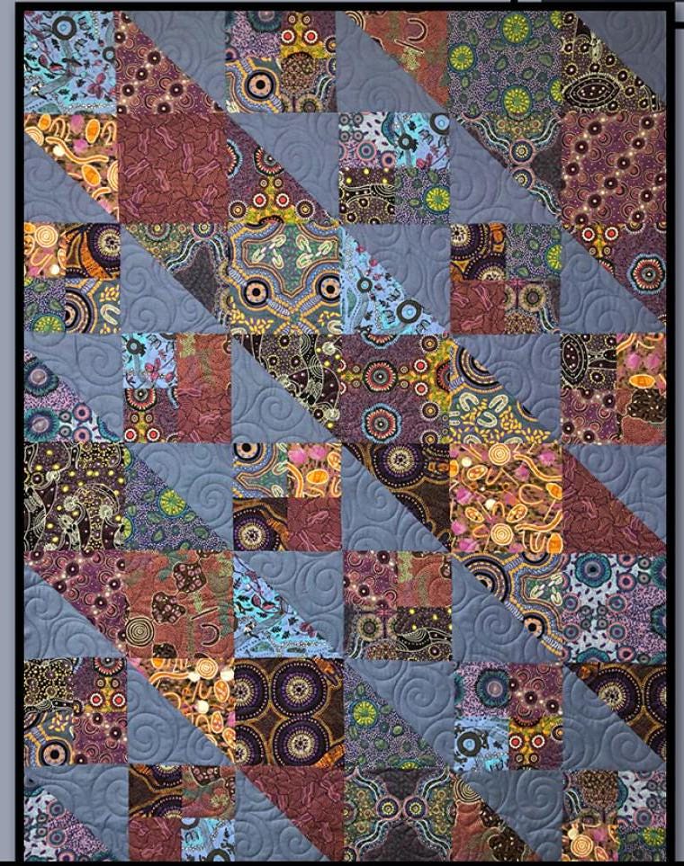 Wild Rover Printed Pattern for Villa Rosa Designs Size 54" x 72"