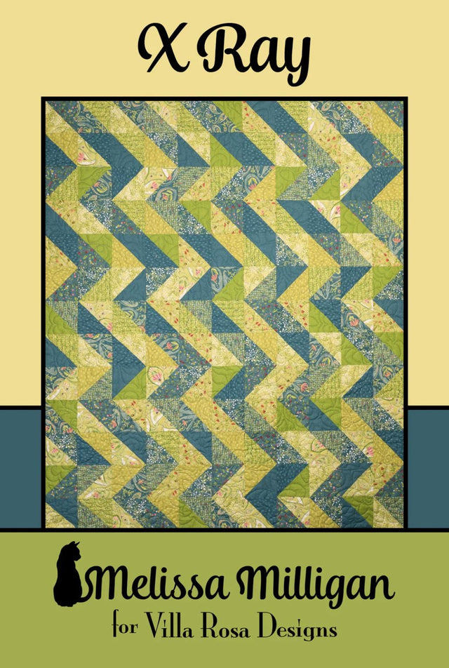 X-Ray Printed Pattern by Melissa Milligan for Villa Rosa Designs Size 44" x 52"
