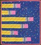 Lil' Pointless Quilt Pattern Card by Running Doe Quilts for Villa Rosa Designs finished size 15-1/4" x 16-1/2"