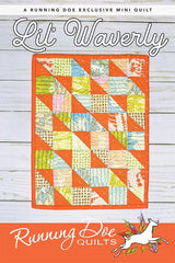 Lil' Waverly Quilt Pattern Card by Running Doe Quilts for Villa Rosa Designs finished size 9" x 12"
