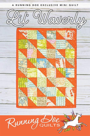 Lil' Waverly Quilt Pattern Card by Running Doe Quilts for Villa Rosa Designs finished size 9" x 12"