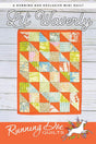 Lil' Waverly Quilt Pattern Card by Running Doe Quilts for Villa Rosa Designs finished size 9" x 12"