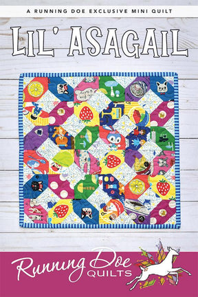 Lil' Asagail Quilt Pattern Card by Running Doe Quilts for Villa Rosa Designs finished size 12" x 12"