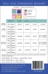 The Kristen Quilt Pattern KTQ182 by Kitchen Table Quilting (baby, lap, twin, queen and king sizes)