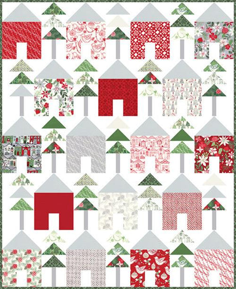 Chalet Quilt Pattern by Kate Spain KS1605 Printed Pattern Only Quilt Pattern Size 61" x 61"