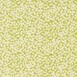 a green and white background with small white flowers