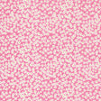 a pink and white background with small white flowers