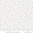 a white background with red and blue dots