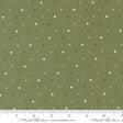 a ruler with a green background with white dots