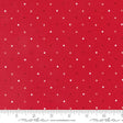 a red background with white polka dots