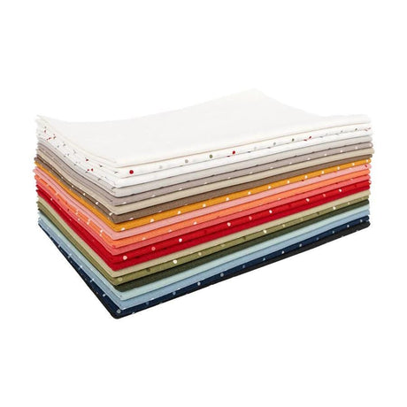 a stack of folded sheets on a white background