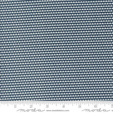 a ruler with a blue and white pattern on it